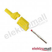 4mm Korumalı Sarı Banana Jack - 5 Adet - 1