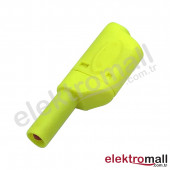 4mm Korumalı Sarı Banana Jack - 5 Adet - 2
