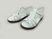 Marine Shoes Hakiki Deri Kadın Sandalet Beyaz 86 017 - 4