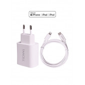 Tancell Orijinal Apple Mfi Lisanslı iPhone 20W PD TYPE-C Hızlı Şarj Adaptörü ve Type-C Lightning Kablo - 5