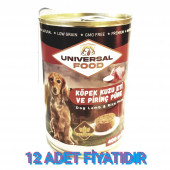 UNİVERSAL FOOD PATE KUZU ETLİ KÖPEK KONSERVE 400GR - 1