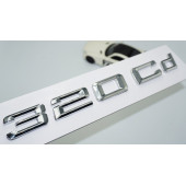 DK Tuning 320Cd Bagaj Krom Metal 3M 3D Yazı Logo Bmw İle Uyumlu - 1