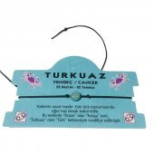Yengeç Burcu Turkuaz Doğal Taş Ayarlanabilir Burç Bileklik - 1