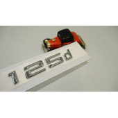 Bmw 125d Bagaj Krom Metal 3M 3D Yazı Logo - 1