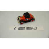 Bmw 125d Bagaj Krom Metal 3M 3D Yazı Logo - 2