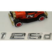 Bmw 125d Bagaj Krom Metal 3M 3D Yazı Logo - 4