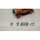 Bmw 118d Bagaj Krom Metal 3M 3D Yazı Logo - 3