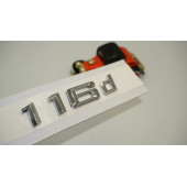 Bmw 116d Bagaj Krom Metal 3M 3D Yazı Logo - 1