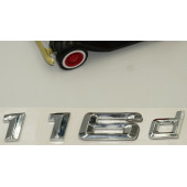 Bmw 116d Bagaj Krom Metal 3M 3D Yazı Logo - 4