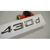 Bmw 430d Bagaj Krom Metal 3M 3D Yazı Logo - 1