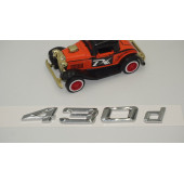 Bmw 430d Bagaj Krom Metal 3M 3D Yazı Logo - 3