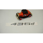 Bmw 435d Bagaj Krom Metal 3M 3D Yazı Logo - 2