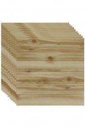 Renkli Duvarlar 10 Adet Nw37 Ahşap Lambri Arkası Yapışkanlı Esnek Silinebilir thumbnail 7