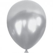 Gümüş Renkli Metalik Balon 5 Adet - 1