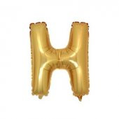 H Harfi Altın Folyo Balon 40 inç (100 cm) - 1