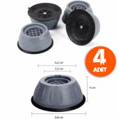 Çamaşır Makinesi Sarsıntı Titreşim Ses Önleyici Kaydırmaz Ayak 4lü Set - 4