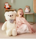 Papyonlu Sevimli Peluş Şaşkın Ayı 80 cm - Sevgiliye Özel HEDİYE - 8