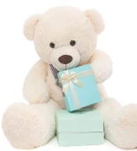 Papyonlu Sevimli Peluş Şaşkın Ayı 80 cm - Sevgiliye Özel HEDİYE - 7