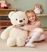 Papyonlu Sevimli Peluş Şaşkın Ayı 80 cm - Sevgiliye Özel HEDİYE - 6