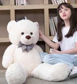 Papyonlu Sevimli Peluş Şaşkın Ayı 80 cm - Sevgiliye Özel HEDİYE - 9