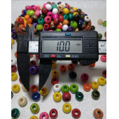 10 mm Karışık Renkli Ahşap Boncuk-50 adet - 2