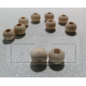 10 mm Ham İşlenmemiş Ahşap Boncuk-150 adet - 2