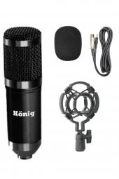 KÖNİG K-CM800 Condenser Stüdyo Mikrofon-Siyah - 1
