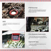 Brio Usb Şarjlı Suya ve Darbeye Dayanıklı, Ayarlanabilir Işıklı, Mıknatıslı, Askılı, Led Fener, Led Lamba 1000 Lümen Güçlü Işık - 5