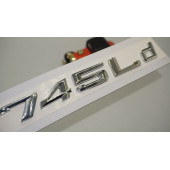 Bmw 745Ld Bagaj Krom Metal 3M 3D Yazı Logo thumbnail 1