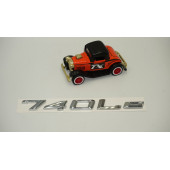 Bmw 740Le Bagaj Krom Metal 3M 3D Yazı Logo - 2