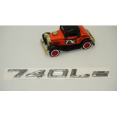 Bmw 740Le Bagaj Krom Metal 3M 3D Yazı Logo - 3