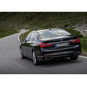 Bmw 740Le Bagaj Krom Metal 3M 3D Yazı Logo - 7