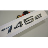 Bmw 745e Bagaj Krom Metal 3M 3D Yazı Logo - 1