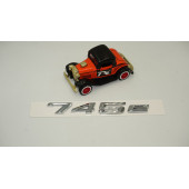 Bmw 745e Bagaj Krom Metal 3M 3D Yazı Logo - 2