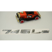 Bmw 745Le Bagaj Krom Metal 3M 3D Yazı Logo - 3