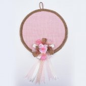 Lora Davet Kız Bebek kapı süsü, Hastane kapı süsü, Duvar süsü (1 Adet) Pembe - 36111 - 3