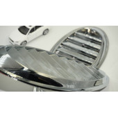 Arazi Off Road Binek Araç Ön Kaput Gümüş Krom Air Flow Rüzgarlık thumbnail 1