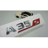 DK Benz A 35S Bagaj Krom Kırmızı ABS 3M 3D Yazı Logo thumbnail 1