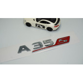 DK Benz A 35S Bagaj Krom Kırmızı ABS 3M 3D Yazı Logo thumbnail 2