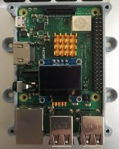 Din-Raylı Klipsli Raspberry Pi Oled Kutu Kılıf Plastik Aparat - 8