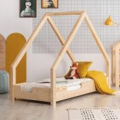 Markaawm Ahşap Yatak Montessori Karyola Doğal Çam 90x190 Modera - 1