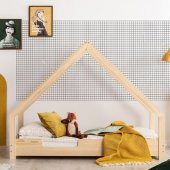 Markaawm Ahşap Yatak Montessori Karyola Doğal Çam 90x190 Modera - 2