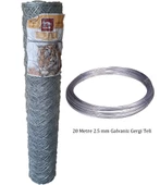 1 x 20 Metre Bahçe Tel Örgü Bahçe Çiti Çevirme Seti - 1