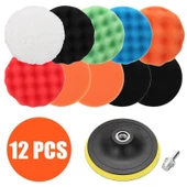 Valkyrie 12 Parça 10cm Büyük Boy Oto Pasta Cila Polisaj Seti - 1