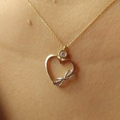 Kalpli altın sonsuzluk kolye 2.15 gram - 1