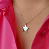 Altın yıldız kolye 2.15 gram - 1