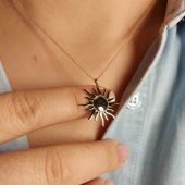 Altın güneş kolye 2.35 gram - 2