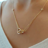 Altın bağlılık kolye 2.50 gram - 1