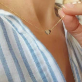 Altın kalp kolye 1.40 gram - 1