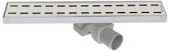 Sukar Duş Kanalı 60 Cm Line 4E Slot Desen Izgara Kasa Alt Dönerli Gider - 1